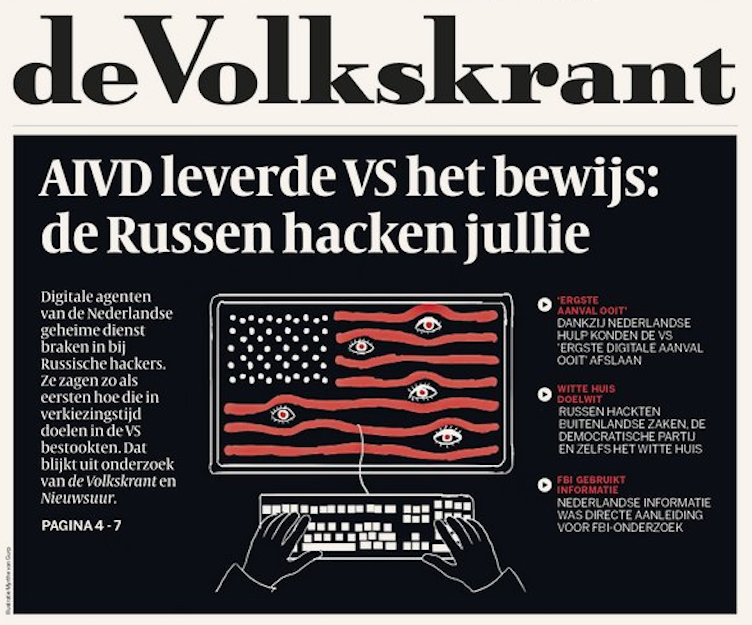 Wie tipte de Volkskrant? Geen bewijs voor AIVD-hack Cozy Bear